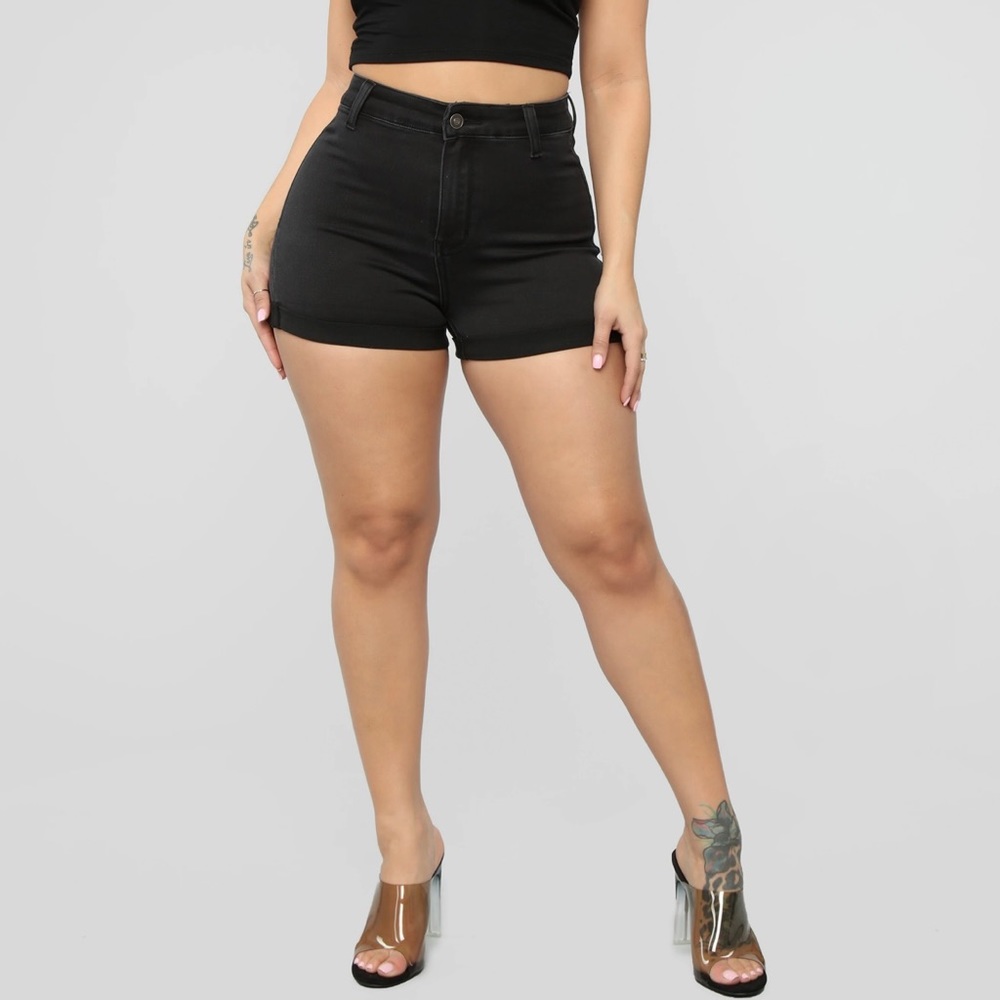 Fashion Nova Rock Solid Denim Shorts